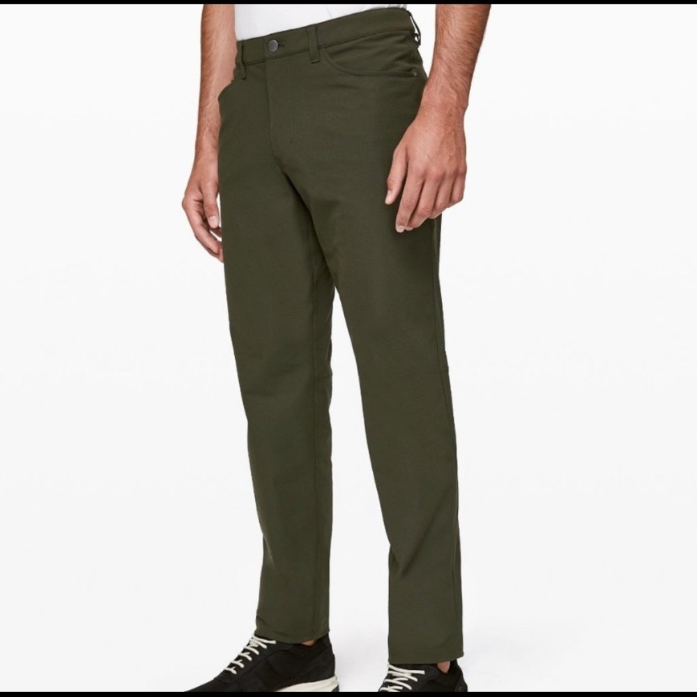 Lululemon Men’s Olive Green Slim Fit ABC Pant